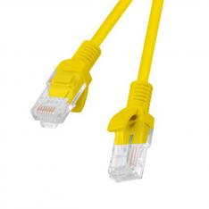 CABLE RED LANBERG LATIGUILLO CAT.6 U/UTP 1.5M AMARILLO FLUKE PASSED