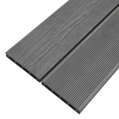 3NOD - KIT 2 UDS LAMA SUELO WPC ENSAMBLABLES 220 x 14.5 x 2.2 Cm COLOR GRIS