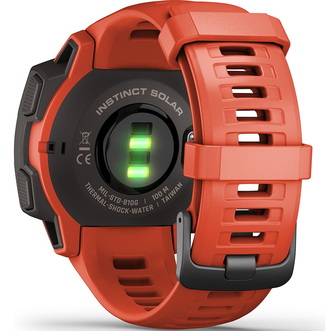Reloj Smartwatch Garmin Instinct Solar Rojo F.cardiaca / Gps / 45mm / Solar  / Acelerometro / Bt / 10 Atm | Dynos
