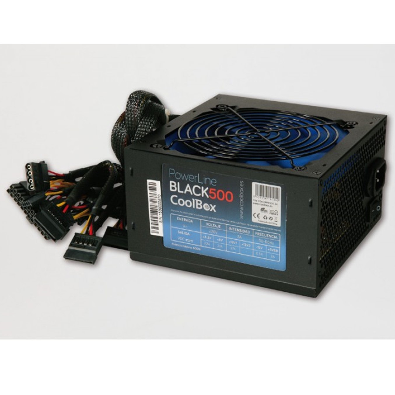 Fuente De Alimentacion Coolbox Powerline Black-500 / 500w | Dynos