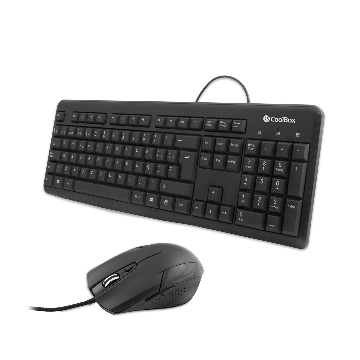 COMBO TECLADO/RATON COOLBOX USB NEGRO (PC-CASE) - miniatura 2